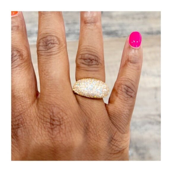 Anthropologie Dome Pave Ring - Picture 5 of 7